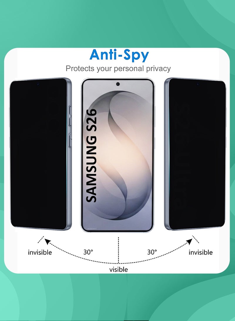 مارجون For Samsung Galaxy S26 Tempered Glass Screen Protector - Ultra Clear & Scratch Resistant - Bubble-Free Easy Installation - Privacy - Image 5