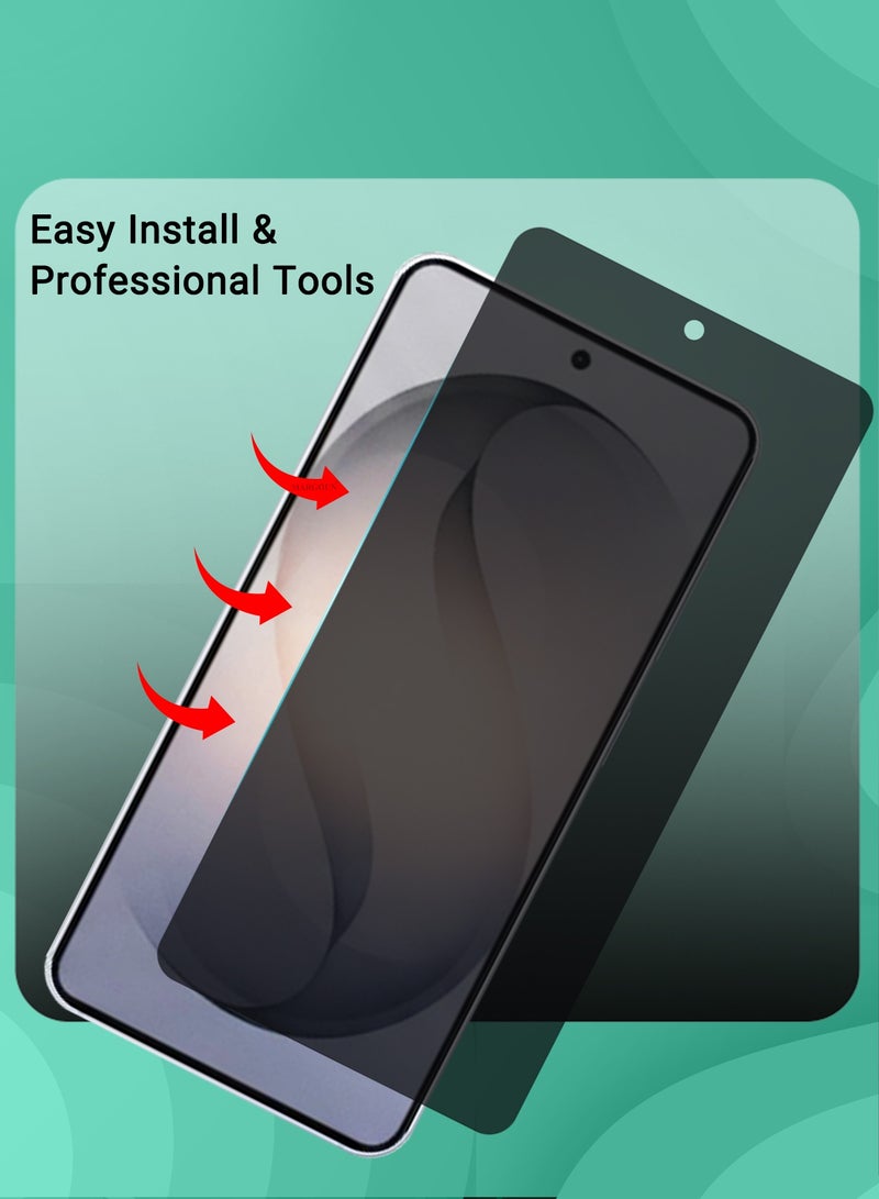 For Samsung Galaxy S26 Plus Tempered Glass Screen Protector - Ultra Clear & Scratch Resistant - Bubble-Free Easy Installation - Privacy - view 5