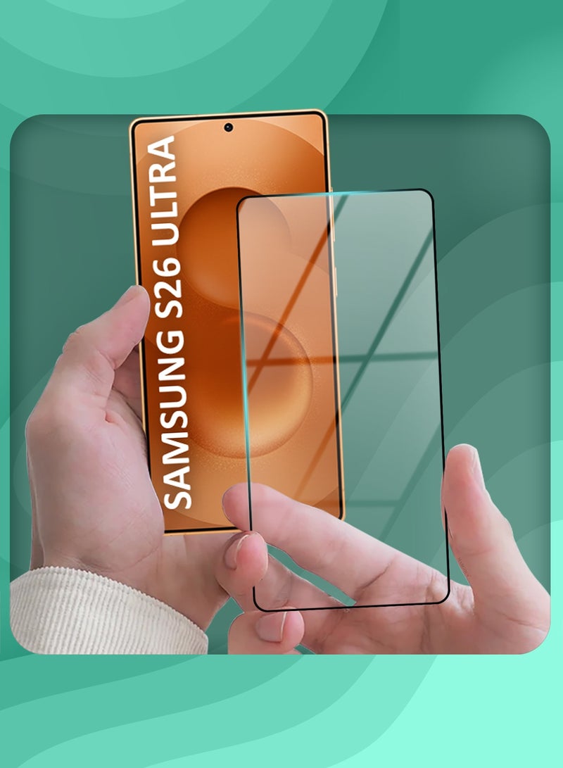 MARGOUN For Samsung Galaxy S26 Ultra Tempered Glass Screen Protector - Ultra Clear & Scratch Resistant - Bubble-Free Easy Installation- 3D clear - Image 4