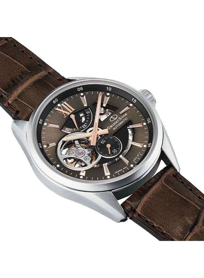 ORIENT Men's Orient Star Open Heart Leather Strap Watch for  men RE-AV0006Y00B - Image 2