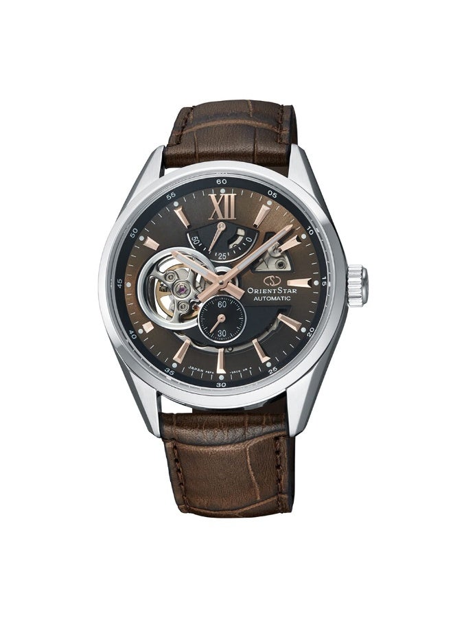 ORIENT Men's Orient Star Open Heart Leather Strap Watch for  men RE-AV0006Y00B - Image 1