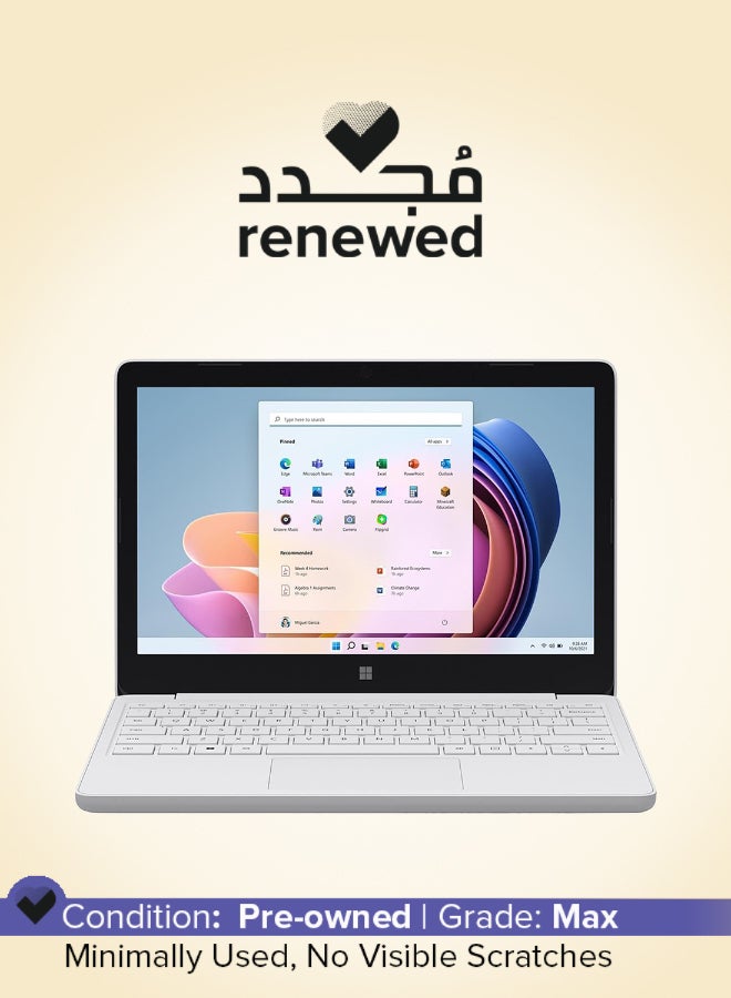 مايكروسوفت Renewed - Surface Laptop SE 11.6" - Intel N4020, 4GB RAM, 64GB eMMC, Windows 11 SE Silver - Image 1