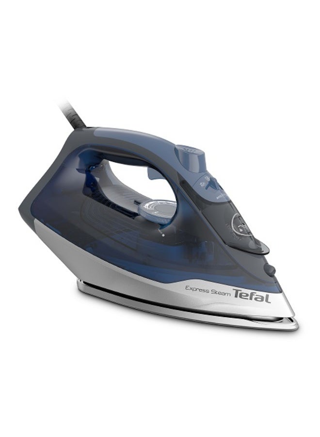 Tefal Express Steam Plus 2500W Steam Iron with Ceramic X-Glide Soleplate - Auto-Off - Continuous Steam up to 45 g/min & 160 g/min Boost - Vertical Steam — Blue Salt - FV2868E2 270 ml 2500 W FV2868E2 Blue salt - Image 1