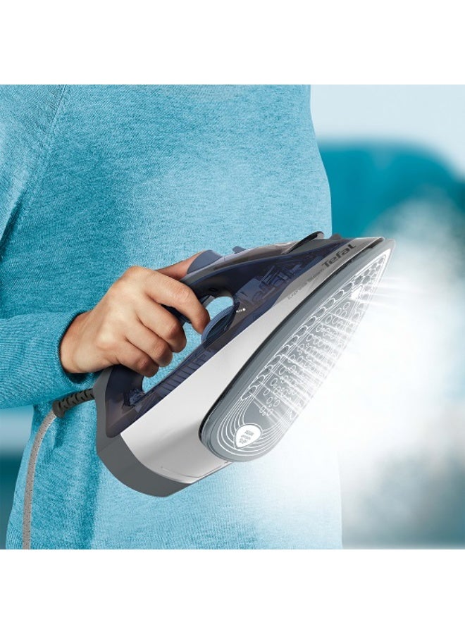 Tefal Express Steam Plus 2500W Steam Iron with Ceramic X-Glide Soleplate - Auto-Off - Continuous Steam up to 45 g/min & 160 g/min Boost - Vertical Steam — Blue Salt - FV2868E2 270 ml 2500 W FV2868E2 Blue salt - Image 4