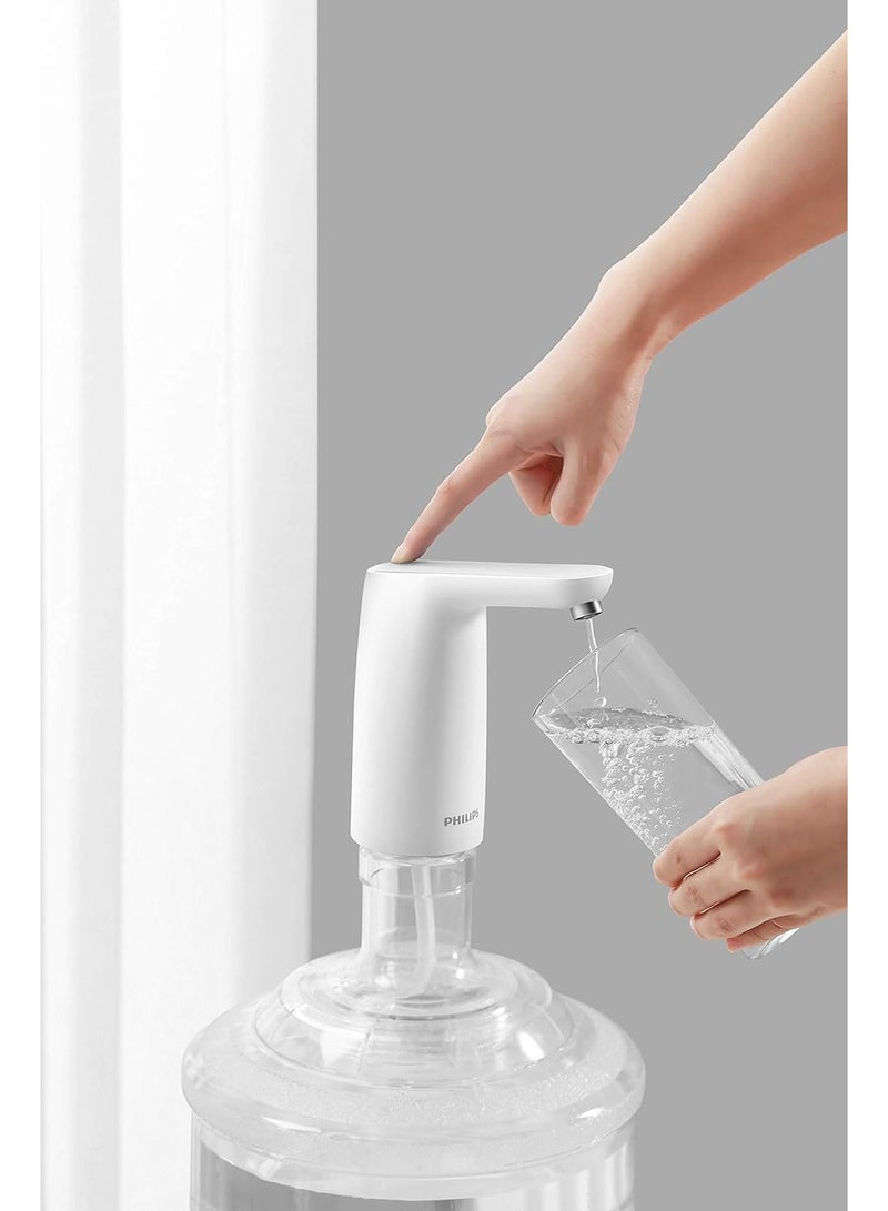 فيليبس Electric Water Pump 5 Gallon Bottle USB Charging Portable for Home, Kitchen, Office, Camping etc  - White - AWP1721WH 1 L 1 W AWP1721WH AWP1721WH - Image 3