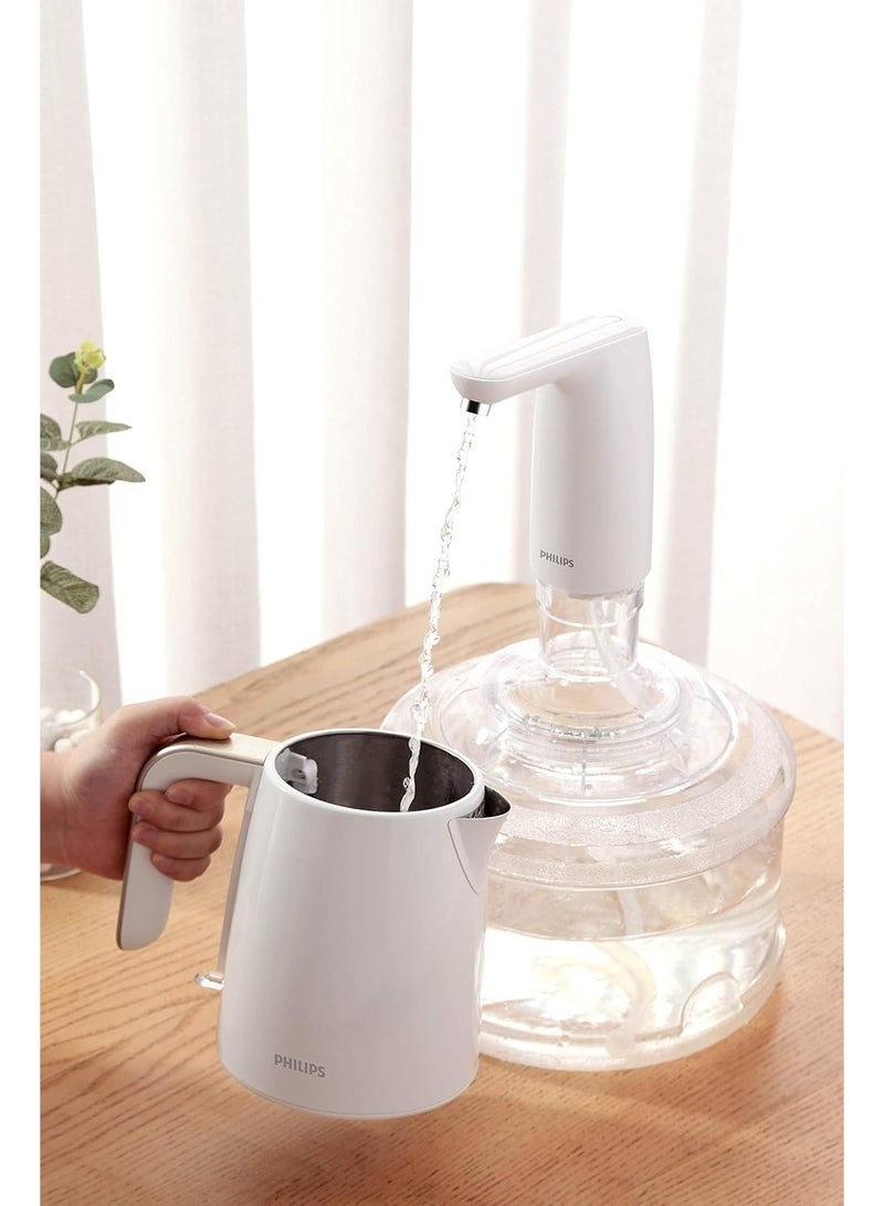 فيليبس Electric Water Pump 5 Gallon Bottle USB Charging Portable for Home, Kitchen, Office, Camping etc  - White - AWP1721WH 1 L 1 W AWP1721WH AWP1721WH - Image 2