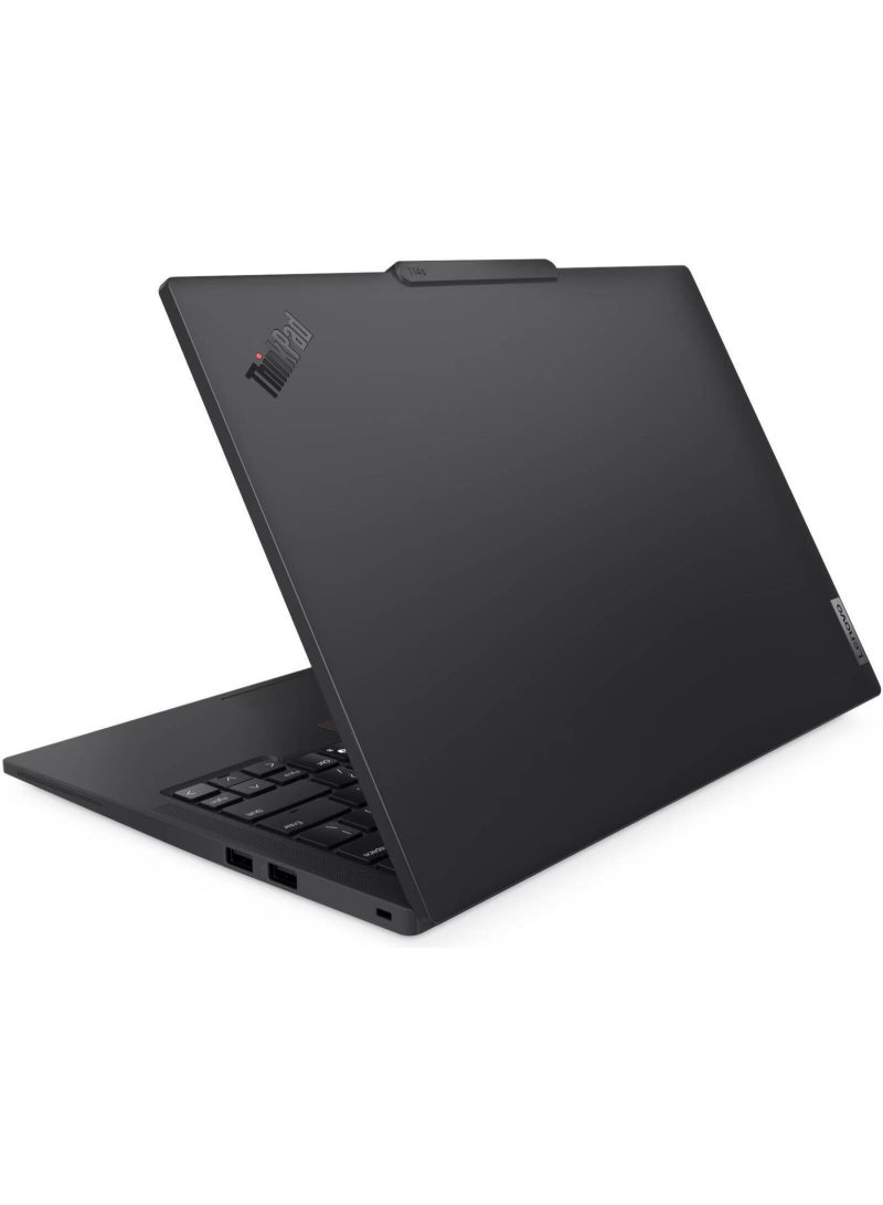 لينوفو لابتوب ThinkPad T14s الجيل السادس، شاشة 14" WUXGA IPS 60Hz، معالج Intel Core Ultra 5 225U، 16GB RAM، 512GB SSD، رسومات Intel، لوحة مفاتيح إنجليزية، Windows 11 Pro، لون أسود إكليبس - Image 5