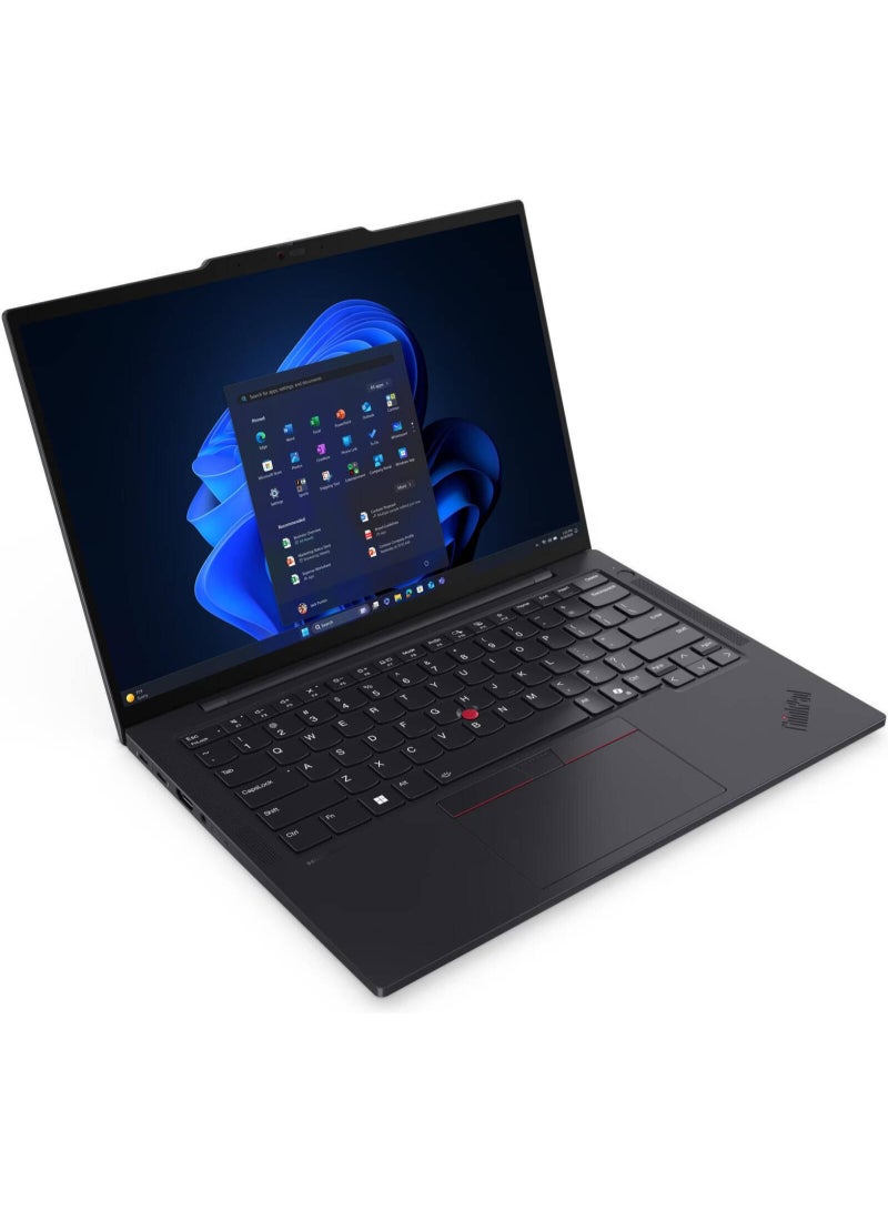 لينوفو لابتوب ThinkPad T14s الجيل السادس، شاشة 14" WUXGA IPS 60Hz، معالج Intel Core Ultra 5 225U، 16GB RAM، 512GB SSD، رسومات Intel، لوحة مفاتيح إنجليزية، Windows 11 Pro، لون أسود إكليبس - Image 2