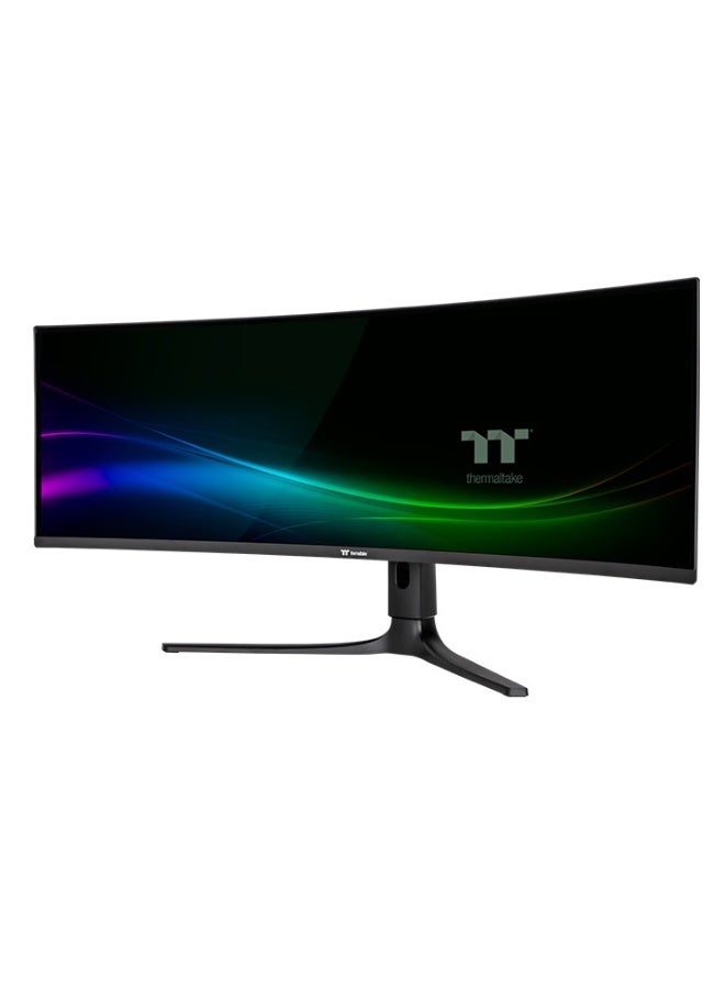 TPM-O49CDQ 49” DQHD (5120×1440) 32:9 Curved Fast IPS Gaming Monitor, 240Hz, 0.03ms GtG, HDMI 2.1, DisplayPort 1.4, USB-C 90W PD, NVIDIA G-SYNC Compatible, AMD FreeSync Premium, 99% DCI-P3, HDR, Adjustable Stand, Black | GM-QOL-49CEUB-US Black