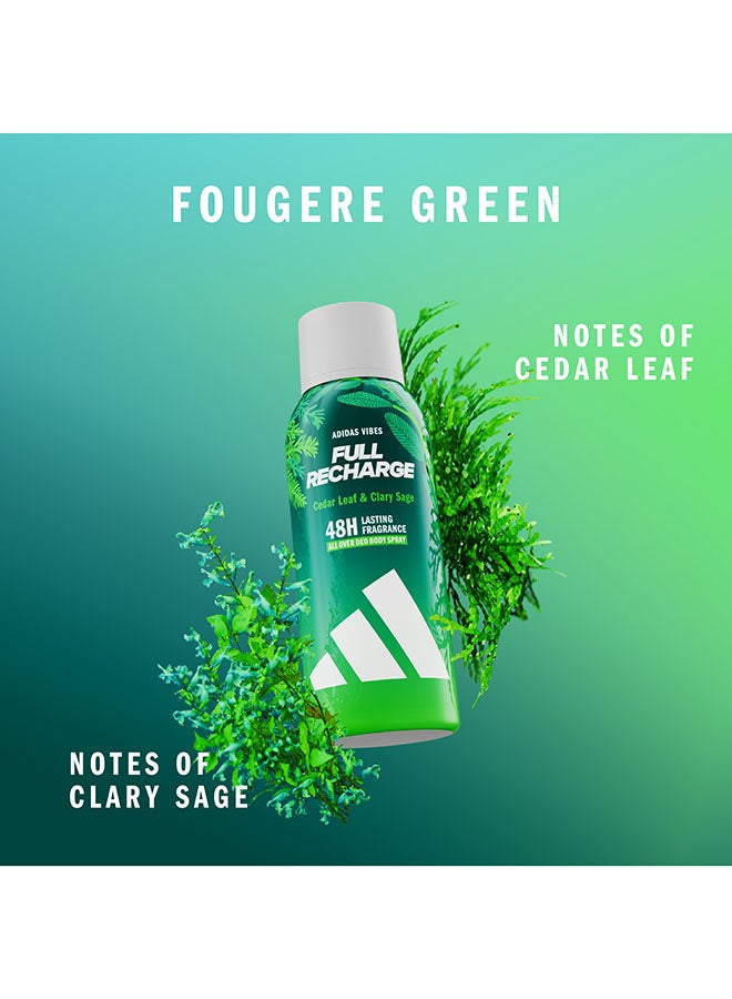 اديداس Vibes Full Recharge All-Over Deo Body Spray 150ml - Image 2