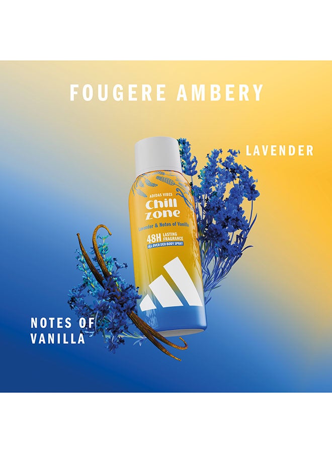 اديداس Vibes Chill Zone All-Over Deo Body Spray 150ml - Image 2