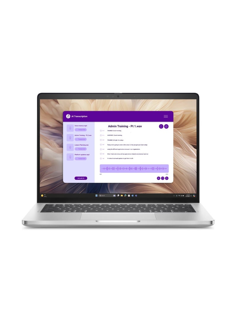 ديل Pro 14 Plus Business Laptop (Intel Core Ultra 5 235U, 16GB DDR5, 512GB SSD, 14” FHD+ Anti-Glare, Windows 11 Pro, Wi-Fi 6E English silver - Image 1