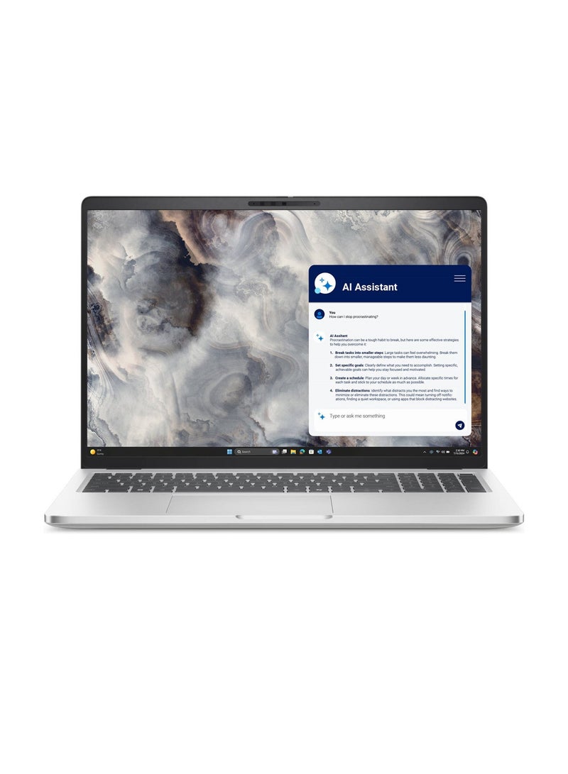 DELL Pro 16 Plus PB16250 Laptop 16 Inch  FHD IPS Display Intel Core Ultra 7 265U vPro 16GB RAM  1TB SSD Intel Graphics English/Arabic Silver - Image 1