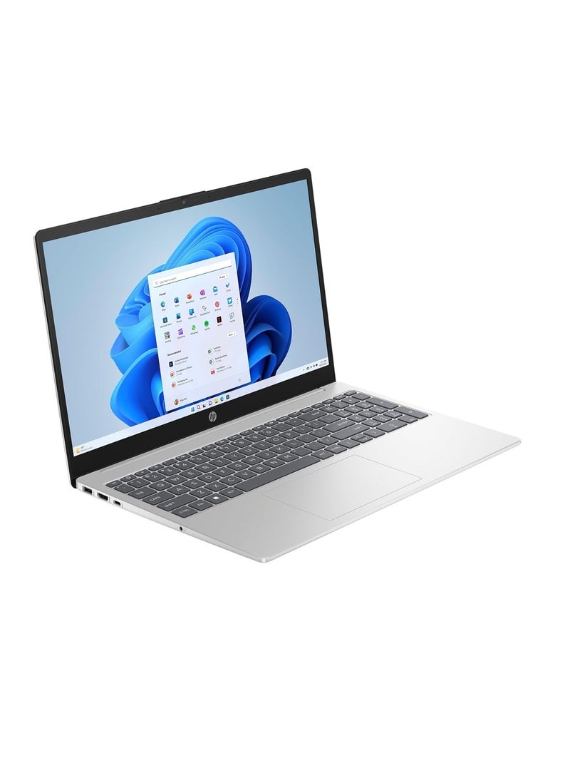 HP Laptop 15 FD0173WM 15.6 inch FHD LED Display Intel Core i7 1255U Processor 8 GB RAM 512 GB SSD Intel Iris XE Graphics Window 11 Silver - Image 2