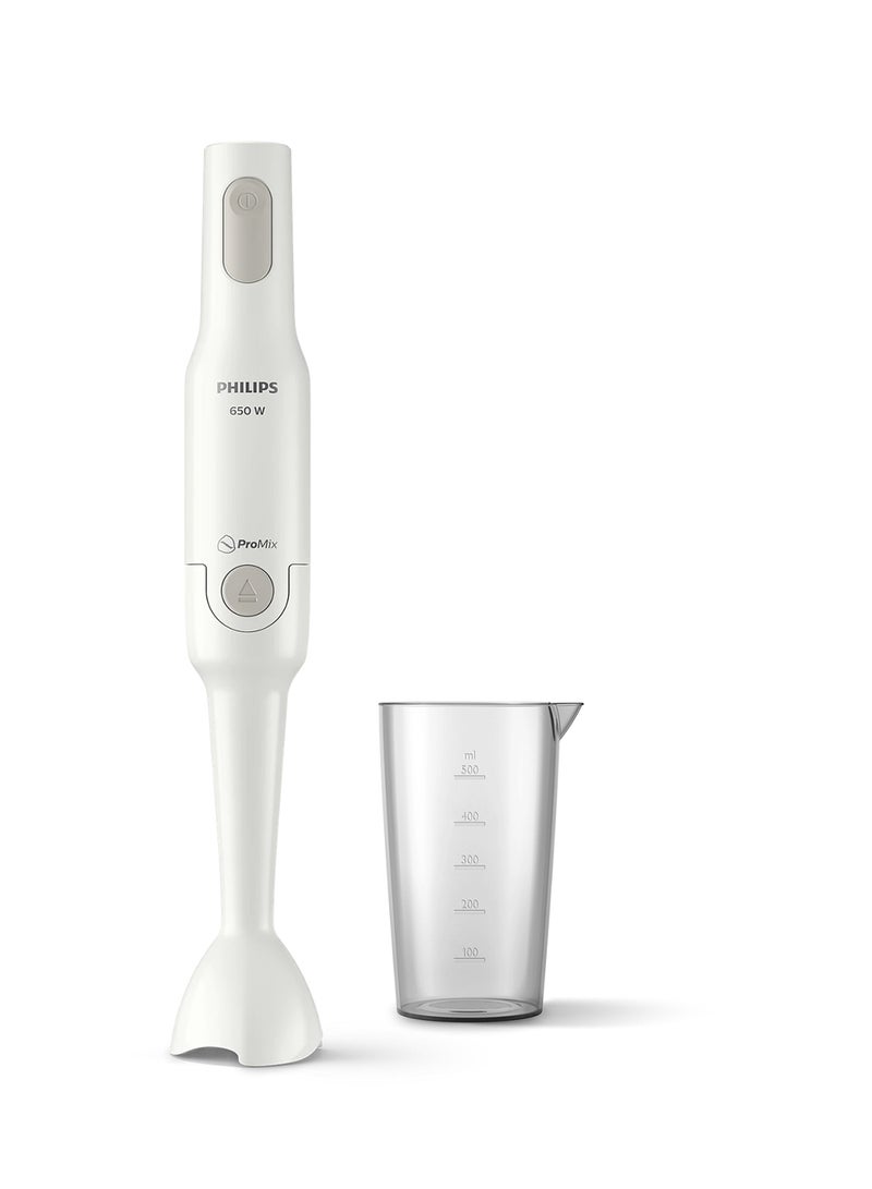 Philips Handblender Daily Collection - 650W, Plastic, Includes Beaker HR2531/00 White - Image 1