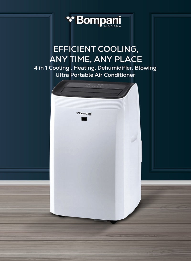 Bompani Portable Air Conditioner 16000 BTU 4-in-1 – Cooling, Heating, Dehumidifier & Fan, LED Display, 24H Timer, Auto Swing – (1 Year Warranty) 2000 W BO1600I white - Image 2
