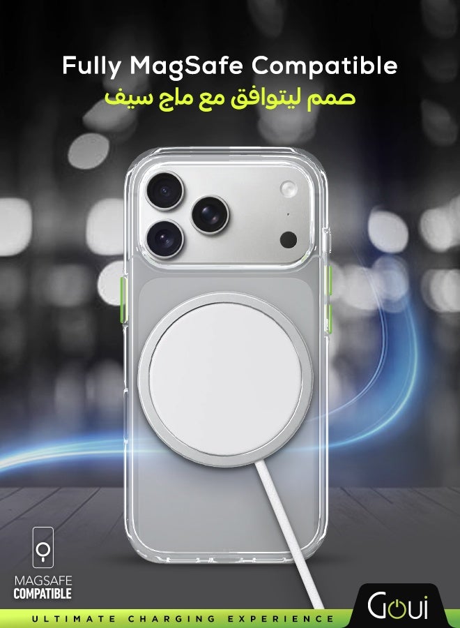 Goui iPhone 17 Pro Max Protection Kit 8-in-1 – MagSafe Full Protection Package with an Anti-Yellowing iPhone 17 Pro Max Cover, Two Screen Protectors (Clear + Privacy), and a Ceramic Camera Lens Protector. Compatible with MagSafe Charging, Providing 360-Degree Protection for Your Apple iPhone 17 Pro Max, Shockproof, and Long-Lasting Quality. Transparent - Image 2