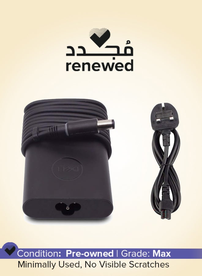 ديل Renewed - 65W Slim Power AC Adapter Charger for Latitude 7380 7480 7490 5480 5490 black - Image 1