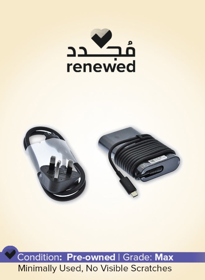 ديل Renewed - Latitude 65W USB-C Power Adapter Charger for Models 3400, 3500, 7200 2-In-1, 7300, 7400 black - Image 1