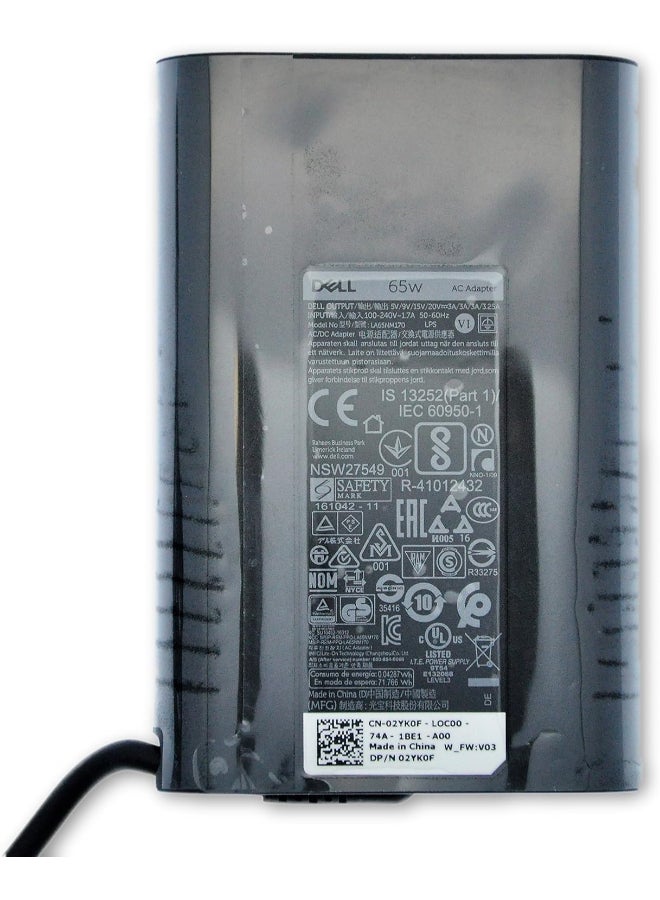 ديل Renewed - Latitude 65W USB-C Power Adapter Charger for Models 3400, 3500, 7200 2-In-1, 7300, 7400 black - Image 3