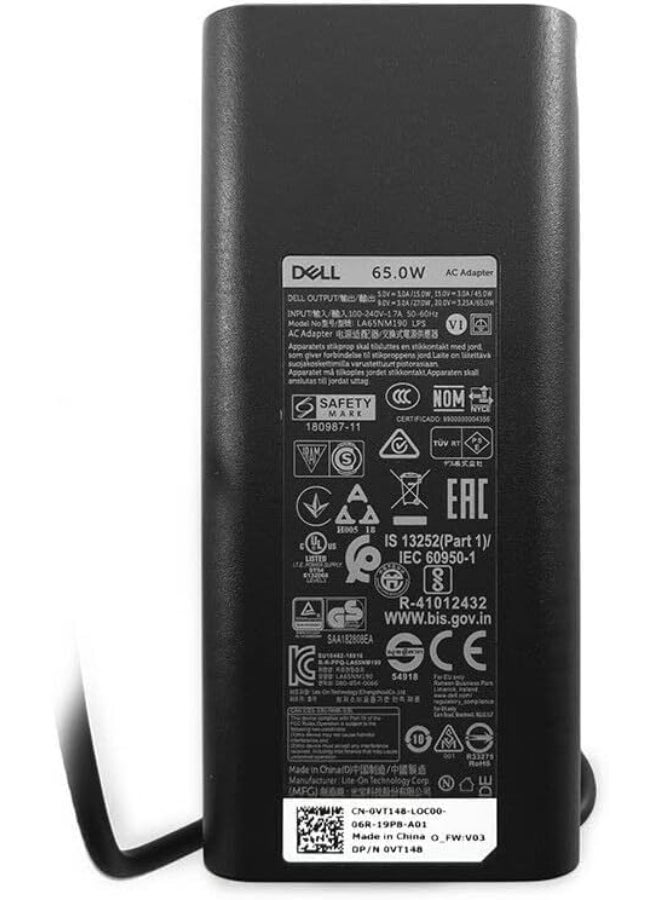 ديل Renewed - USB-C Charger 65W VT148 for Latitude Series black - Image 5