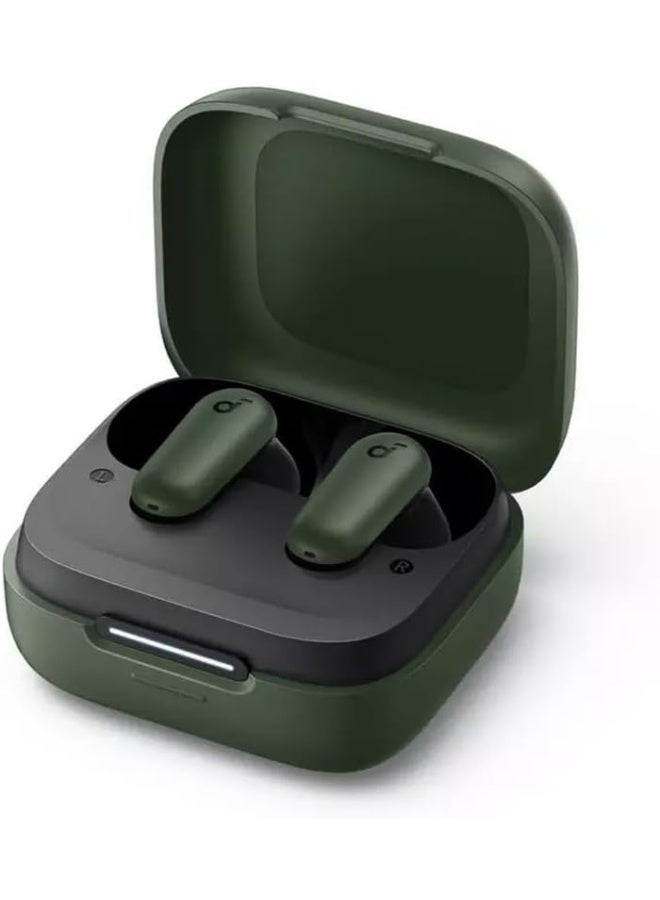 ساوند كور R50i NC by Anker, ETISAL Warranty 18 Months, Noise Cancelling Earbuds, Strong and Smart Noise Cancelling, Powerful Bass, 45H Playtime, 2-in-1 Case and Phone Stand, IP54, Wireless Earbuds, Bluetooth 5.4, App Control Green Green green - Image 2