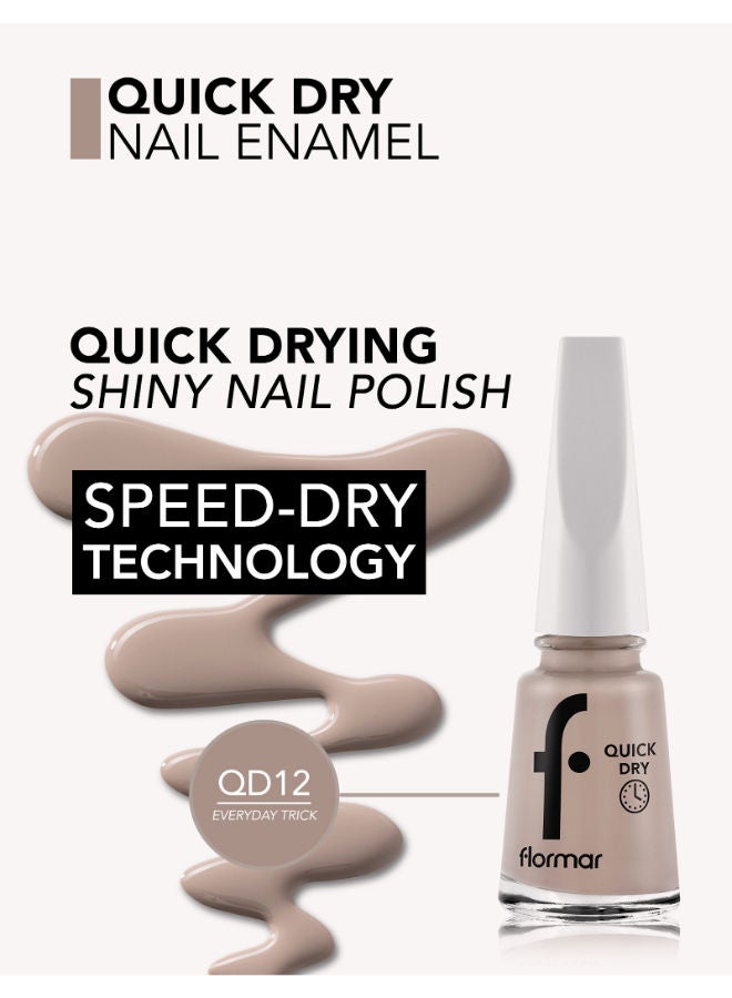فلورمار Quick Dry Nail Enamel 12 Everyday Trick - Image 3