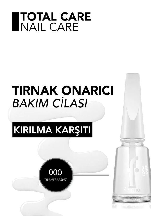 flormar Total Care Multi-Care Repairing Nail Polish Base clear - Image 4