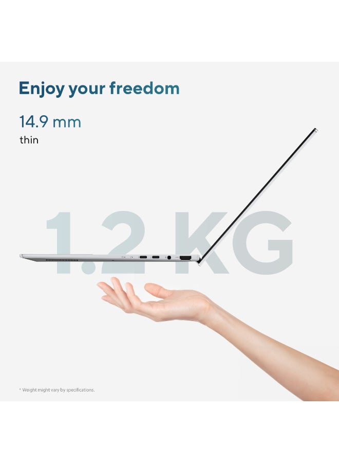 أسوس لابتوب زينبوك 14 بشاشة 14 بوصة، CORE ULTRA 7 255H/16GB/1TB PCIE G4 SSD/Intel UMA/Windows 11 Home - Image 3