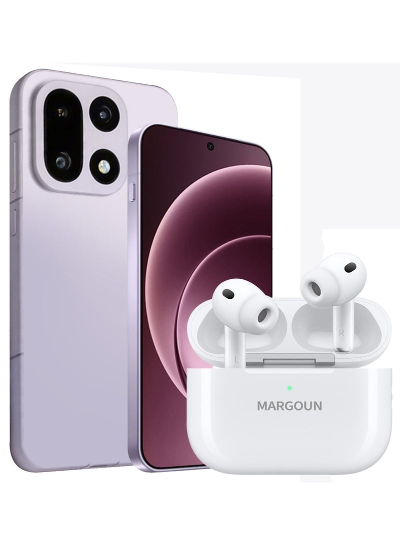 MARGOUN Elite Edition Wireless Earbuds Pro 3 (3rd Generation) 2026 with Active Noise Cancelation ANC and 30-Hour Battery Life for One Plus 15 - White white-OP15 - Image 2