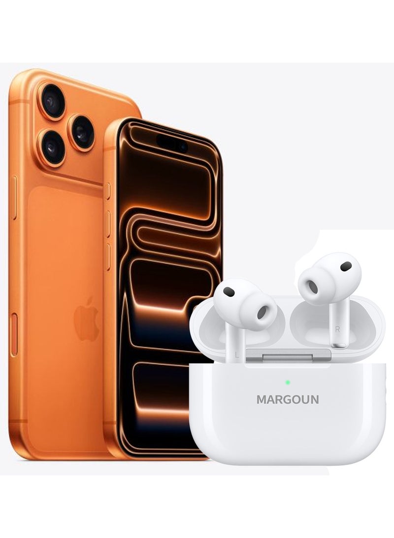 مارجون Wireless Earbuds Pro 2 (2rd Generation) 2022 with Active Noise Cancelation ANC , Adaptive Transparency and 30-Hour Battery Life for Apple iPhone 17 Pro Max - White White-17PM - Image 2