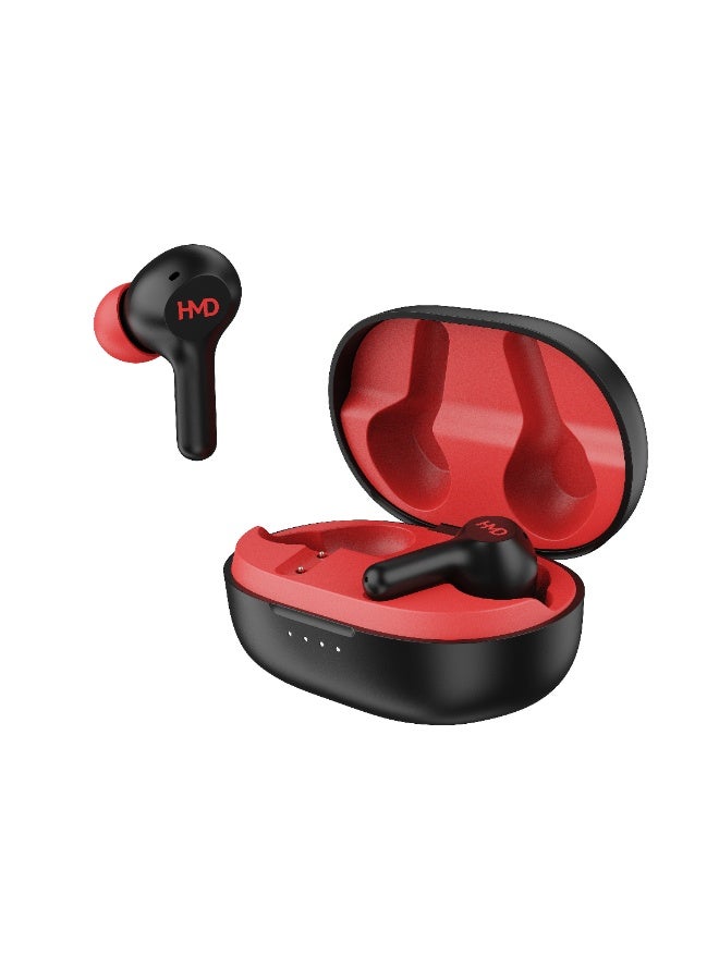 HMD DUB P50 True Wireless Earbuds, 6mm Drivers, 2 Mic AI-ENC for Clear Calls, Pocketable Design, 25 Hours Playtime, Low Latency Mode, Voice Assistant Support, IPX4, Fast Charging Black - Image 3