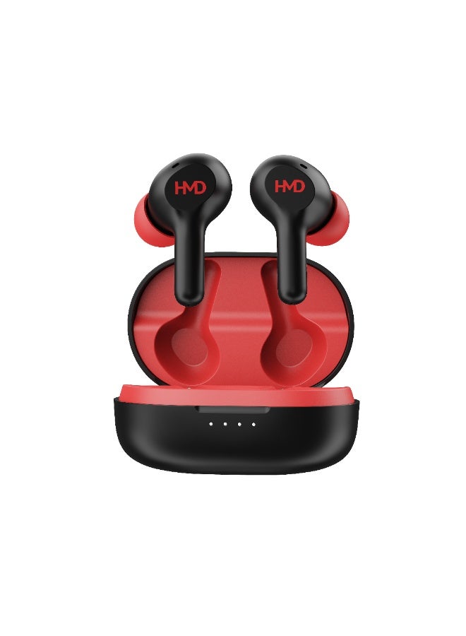 HMD DUB P50 True Wireless Earbuds, 6mm Drivers, 2 Mic AI-ENC for Clear Calls, Pocketable Design, 25 Hours Playtime, Low Latency Mode, Voice Assistant Support, IPX4, Fast Charging Black - Image 2