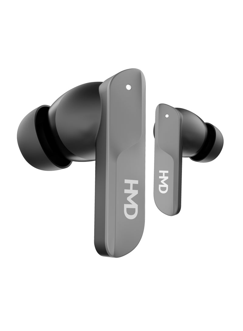 HMD DUB S60 True Wireless Earbuds, Dolby Audio Cinematic Sound, 10mm Drivers, 35 Hours Playtime, 4 Mic AI-ENC for Clear Calls, Multipoint Connectivity, Low Latency Mode, IPX4, Fast Charging Gray - Image 5
