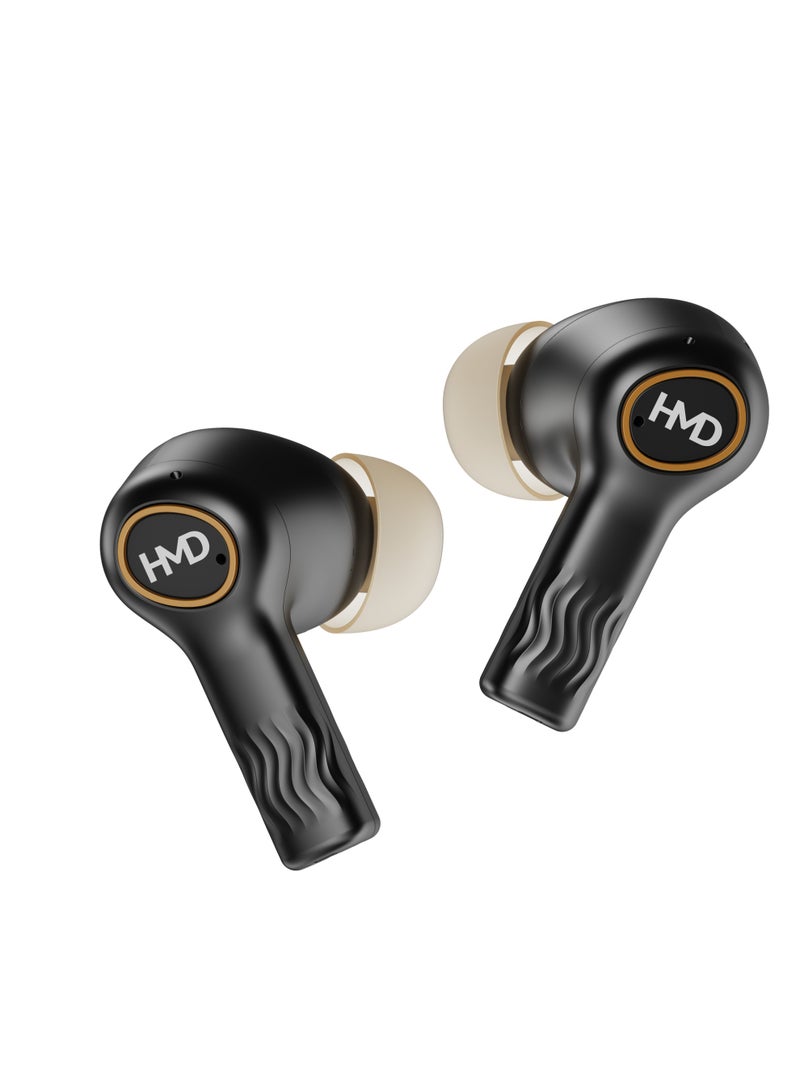 HMD DUB X50 True Wireless Earbuds, Bluetooth Earphones, 10mm Drivers, Hi-Fi DSP Chip, 70 Hrs Playtime, Low Latency Mode, 4 Mic AI-ENC for Crystal Clear Calls, IPX4, Fast Charging Black - Image 4
