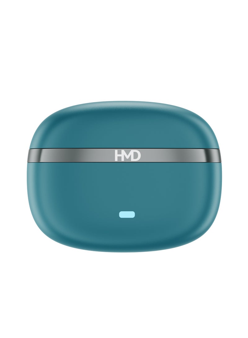 HMD DUB X50 Pro True Wireless Earbuds, Bluetooth Earphones, 10mm Drivers, Hi-Fi DSP Chip, Active Noise Cancellation, 60 Hrs Playtime, 4 Mic AI-ENC for Crystal Clear Calls, IPX4, Fast Charging Blue - Image 5