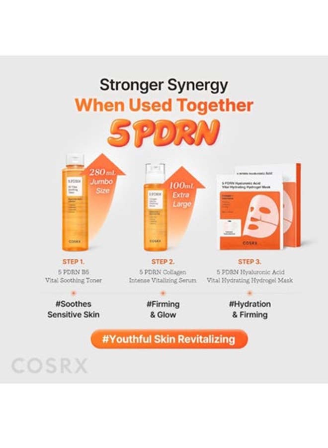 5 PDRN Collagen Intense Vitalizing Serum – Korean Firming Serum for Hydration, Elasticity & Plump, Radiant Skin - Image 3