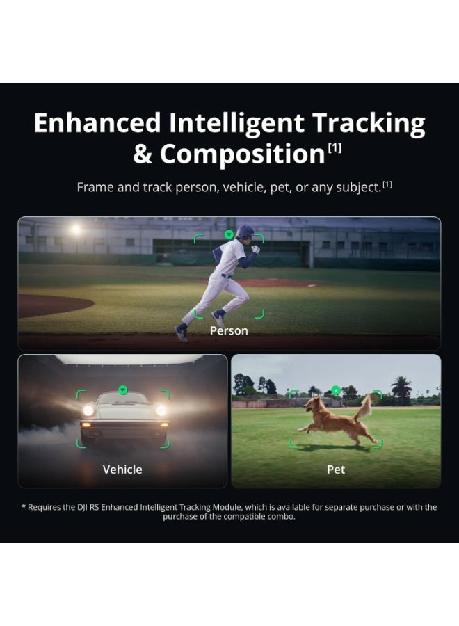 DJI RS 5 Gimbal Stabilizer, Extended Grip Tripod, Quick Release Plate, USB Charging Cable, Carrying Case, Combo Accessories - Image 2