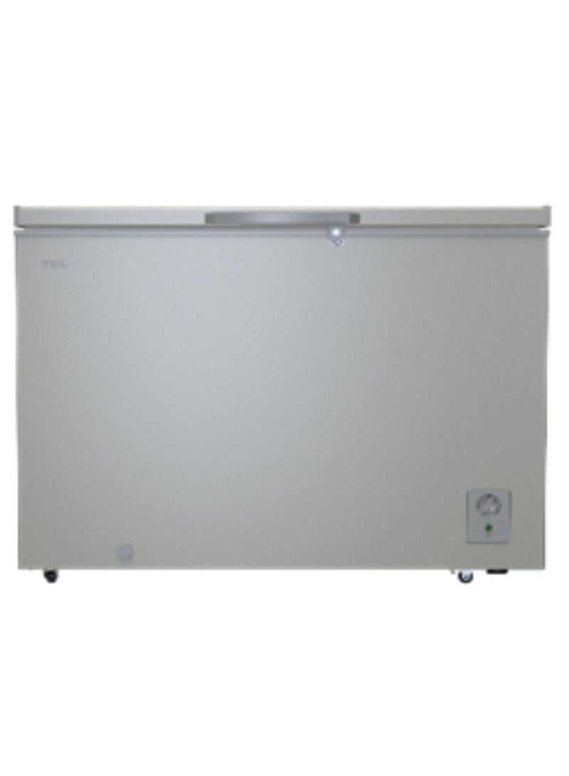 تي سي إل ثلاجة فريزر صندوقية TCL بسعة 460 لتر، فريزر عميق ثقيل مع وظيفة التجميد السريع، سلتين، قفل ومفتاح للاستخدام التجاري/المنزلي، السعة الصافية 350 لتر - رمادي (الموديل F460CF) - Image 1