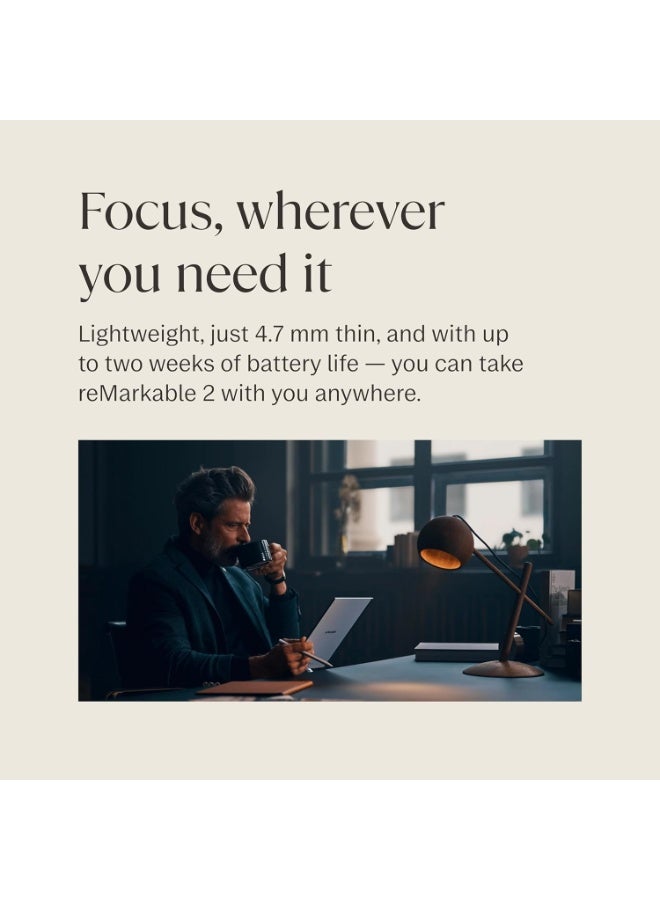 ريماركابل 2 Paper Tablet 10.3-inch with Book Folio in Gray Polymer Weave and Marker Plus - Image 4