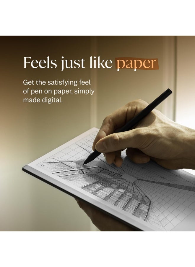 ريماركابل 2 Paper Tablet 10.3-inch with Book Folio in Gray Polymer Weave and Marker Plus - Image 3