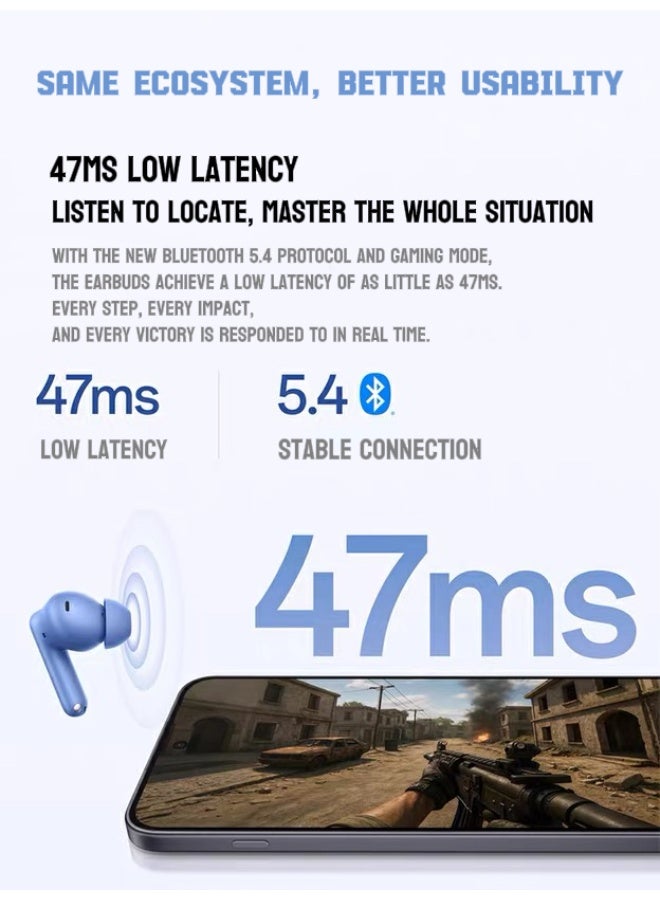 OnePlus Buds 3V Black Wireless Earbuds - 12.4mm Large Driver, 54H Long Battery Life, IP55 Water & Dust Resistant BLACK - Image 5