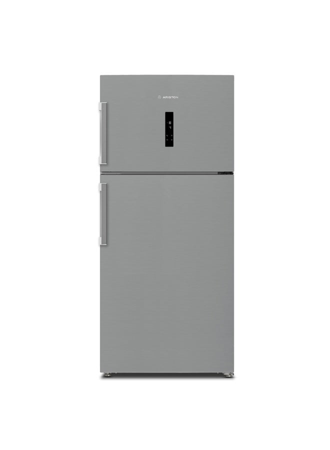 Ariston Top Mount Refrigerator, 830L Gross / 630L Net, Inverter Compressor, No Frost, Dual Cooling, Reversible Door, Touch Control, 10-Year Compressor Warranty, Made in Turkey – ART83F6653XME 160 W ART83F6653XME Titanium Inox - Image 1