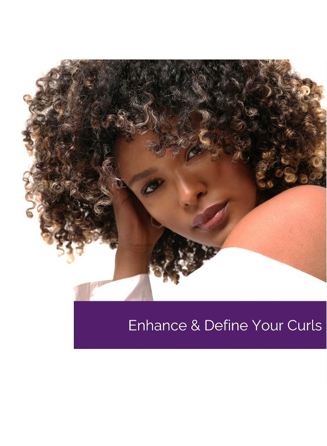 GIOVANNI Curl Habit Shaping Hair Gel - Medium Hold for All Curl Types, Moisturizes and Tames Frizz - 10.5 oz purple - Image 3