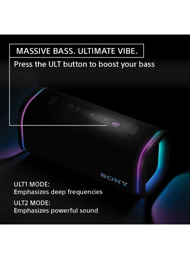 سوني Sony ULT Field 5 Wireless Portable Bluetooth Speaker, IP67 Waterproof, Dustproof, and Rustproof with Enhanced Bass, 25 Hour Battery, 360° Party Light, and Shoulder Strap, Black black - Image 5