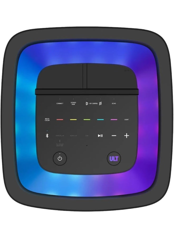 سوني Sony ULT TOWER 9AC Party Speaker, Powerful BASS, 360º Party Sound and Light, Karaoke, TV Sound Booster, Multipoint Connection black - Image 3