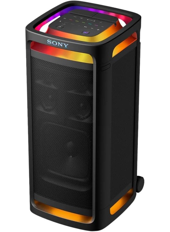 سوني Sony ULT TOWER 9AC Party Speaker, Powerful BASS, 360º Party Sound and Light, Karaoke, TV Sound Booster, Multipoint Connection black - Image 1
