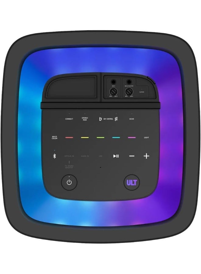 سوني Sony ULT TOWER 9AC Party Speaker, Powerful BASS, 360º Party Sound and Light, Karaoke, TV Sound Booster, Multipoint Connection black - Image 4