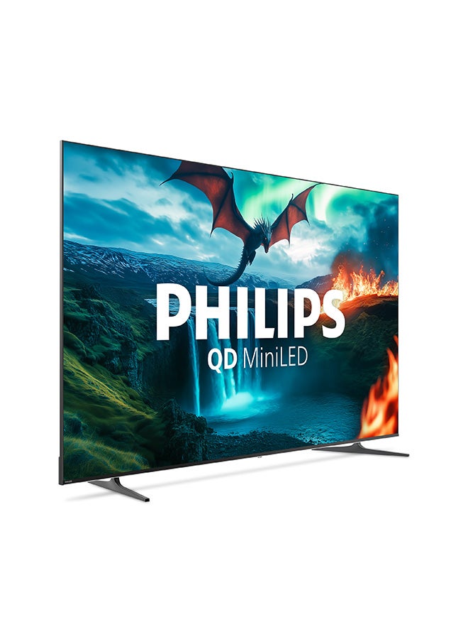 Philips 55-inch Premium QD-MLED  Google TV With Dolby Vision And Dolby Atomos 55MLED800/56 black - Image 4