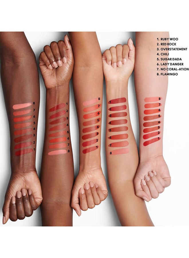 MAC Ruby Woo Silky Matte Lipstick - 0.11 oz Ruby Woo - Image 5